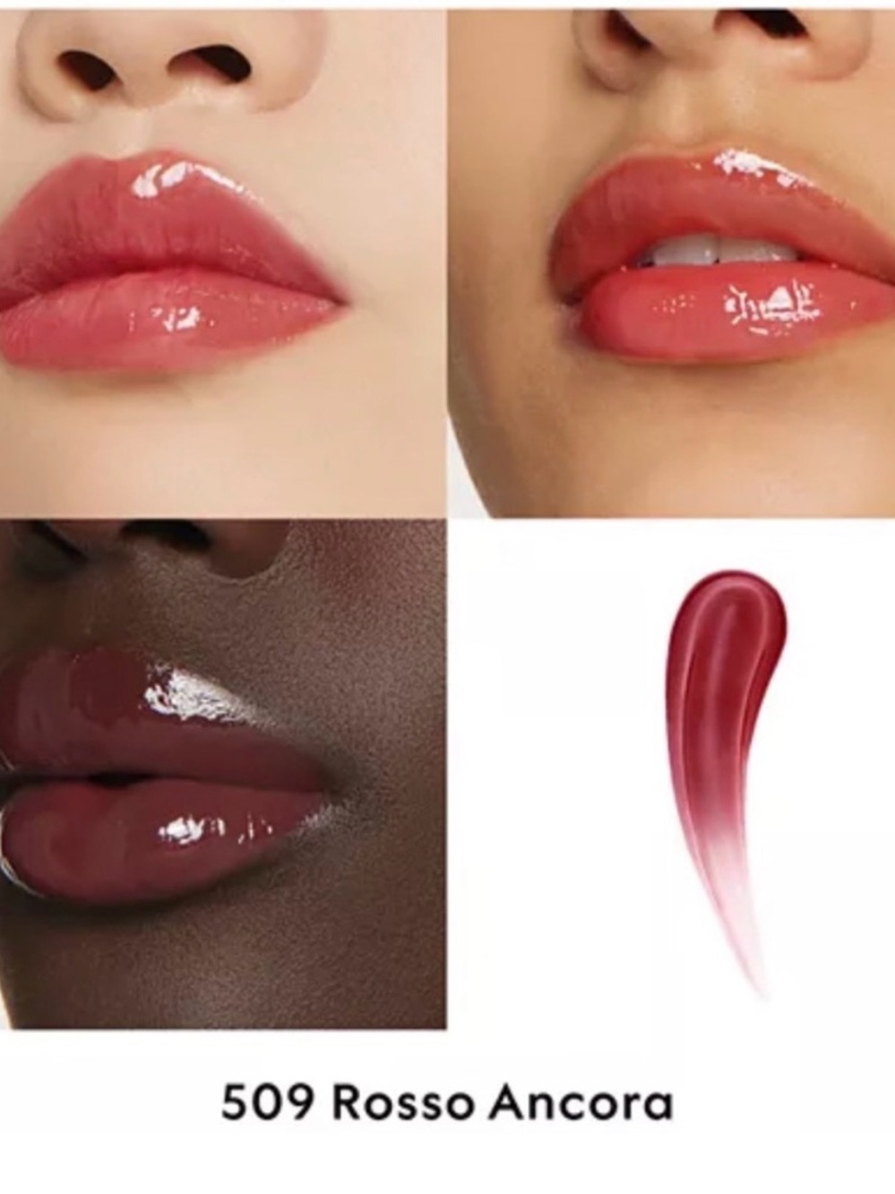 Gucci Gloss à Lèvres lip gloss in the shade 509 'Gucci Rosso Ancora